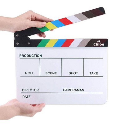 Customizable Cut Action Scene Clapper Board