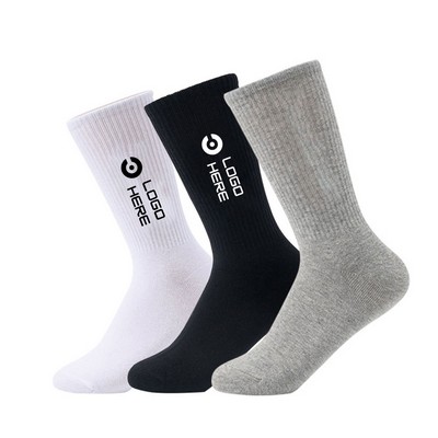 Breathable Moisture-wicking Mid-Calf Sports Socks