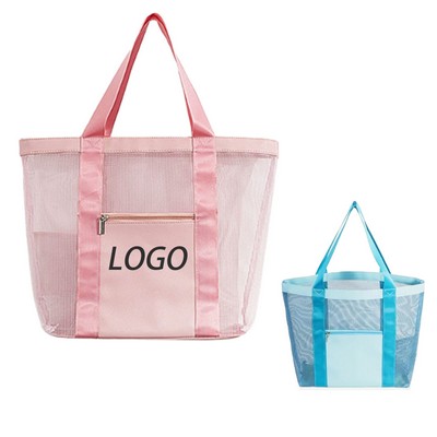 Large Capacity Mesh Beach Bag