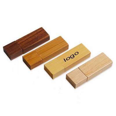 8G USB Flash Drive With Wooden Cover