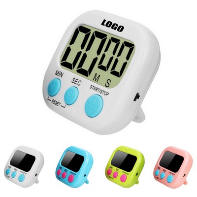 Count Down and Up Digital Timer with Alarm Magnet Back and Kickstand