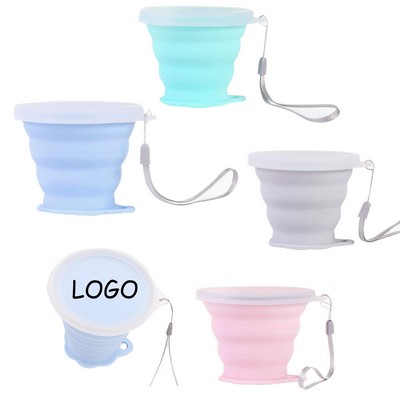 Portable Outdoor Travel With Folding Silicone Water Cup