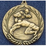 2.5" Stock Cast Medallion (Football Tackle)