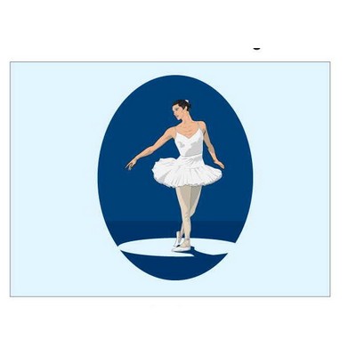 Ballerina Metal Photo Magnet (2 1/2"x3 1/2")