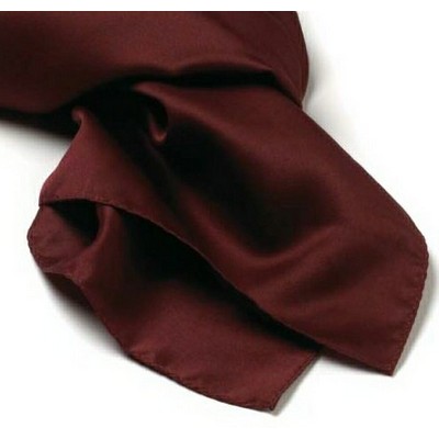 Maroon Silk Scarf - 8"x45"