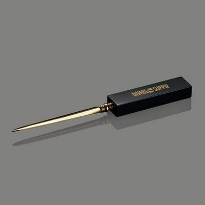 Marble Letter Opener - Black