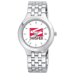 Men's Elegant Silver Bracelet Watch With Date