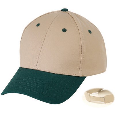 Low Crown Constructed 6 Panel Cotton Twill Cap