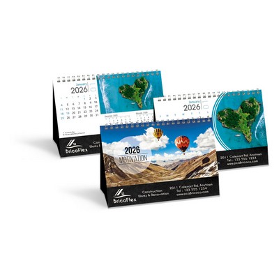 Motivation Double View Desk Calendar