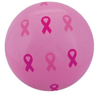 16" Inflatable Alternating Pink Ribbons Beach Ball