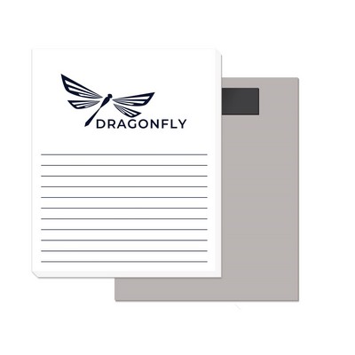 50 Page Magnetic Note-Pads with 1 Custom Color Imprint (3.5"x4.25")