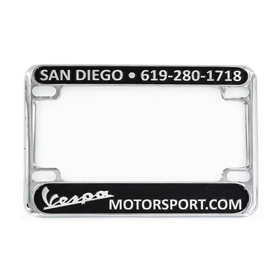 Chrome Plated Motorcycle License Plate Frame (Overseas Production)