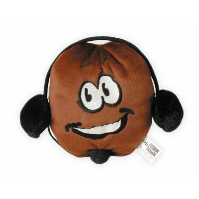 Custom Plush Coffee Bean w/ Headphones