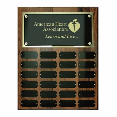 Perpetual Plaque w/ 24 Nameplates (12"x15")