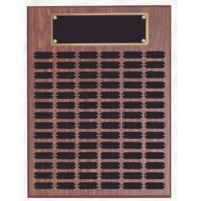 Perpetual 84 Plate Plaque w/ Black Brass Plates (18"x24")