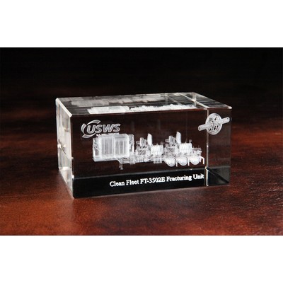 Crystal Standard Rectangle Award (2 3/4"x4"x5 7/8")