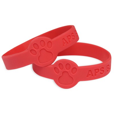 Custom Figured Debossed Silicone Wristband