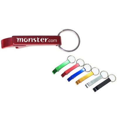 Aluminum Bottle Opener/Tab Remover w/Keychain (2 Week Production)