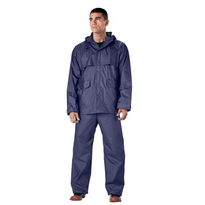 Navy Blue Microlite Rainsuit Jacket & Pants (4XL)