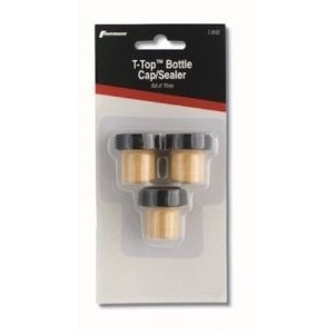 T-Top™ 3 Piece Bottle Stoppers Set on a Card