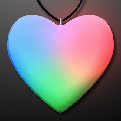 Aurora Heart LED Fashion Necklace - BLANK