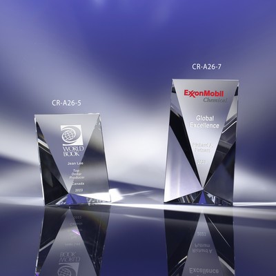 Stage of Success Crystal Award 5"H