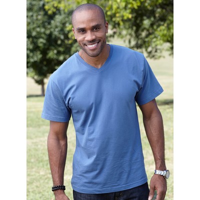 LAT Sportswear Adult 4.5 Ounce Fine Jersey V-Neck T-Shirt