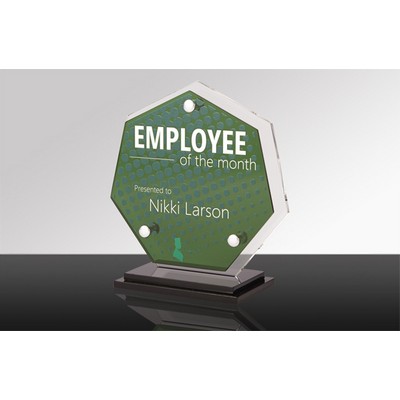 ASPIRE: Acrylic Transparent Desk Award (6½" x 6-7/8" x 3")