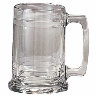 15 Oz. Plain Glass Beer Mug