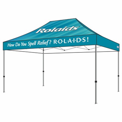 Commercial Grade Aluminum M 10x15 Custom Canopy Kit (Full Color Digital Dye Sublimation)