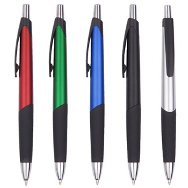 Plastic Ballpoint Budget Pen W/Push On/Off Function