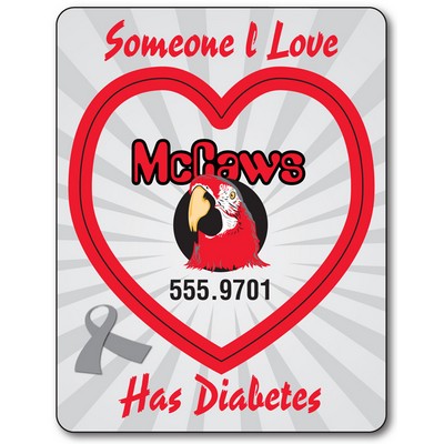 Awareness Magnet - Picture Frame Heart Punch (3.5x4.5) - 25 Mil.