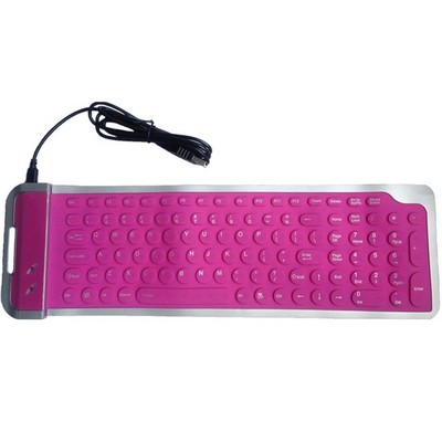 104 Keys Portable USB Silicone Keyboard