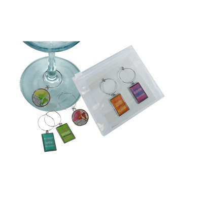 Epoxy Wine Charm Set of 4