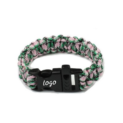 Survival Bracelet W/ Whistle Paracord