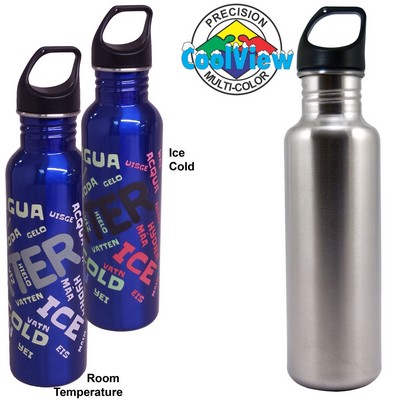 26 Oz. CoolView Stainless Excursion Water Bottle (Screen Printed)