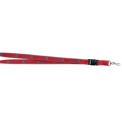 Imported Safety Reflective Lanyard (Screen Print)