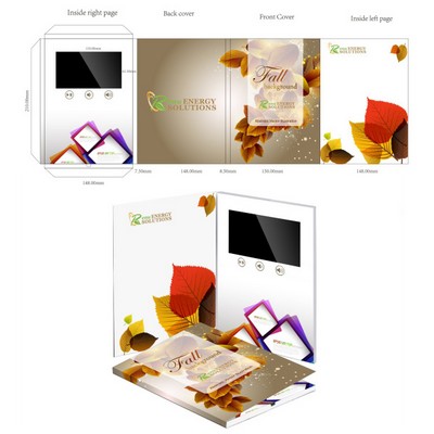 5.0 Inches IPS Screen Customized Interactive Video Brochures