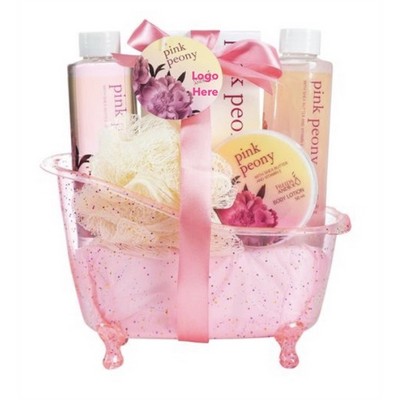 Pink Bath & Spa Bathtub Basket