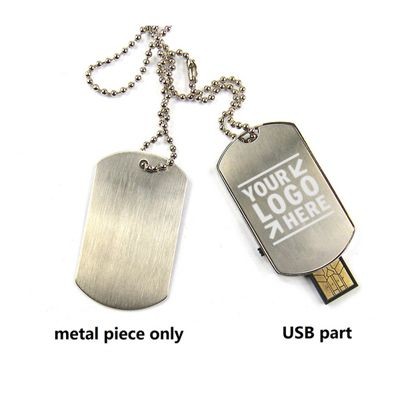 Dog Tag Style USB Web Key