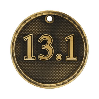 2" 3D 13.1 Half-Marathon Medal