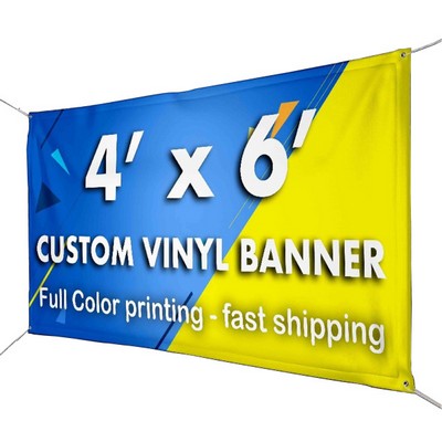 4'x6' Single Sided Printed fabric banner signs