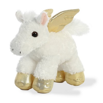 8" Lux Pegasus w/Gold Trim Stuffed Animal