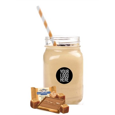 Mason Jar with Ghirardelli Cocoa & Chocolate