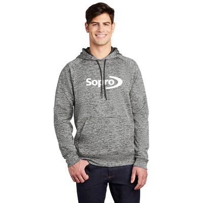 Sport-Tek® PosiCharge® Electric Heather Fleece Hooded Pullover