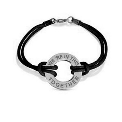 Quick Ship Coin Your Phrase Bracelets