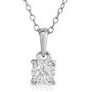 Jilco Inc. 0.15 Carat Sterling Silver Diamond Solitaire Necklace