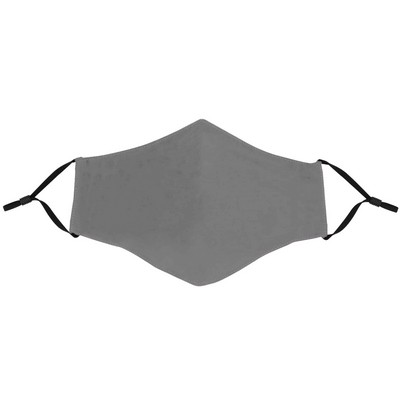 Gray Face Mask with Adjustable Ear Loops