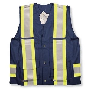 Navy Blue Indura Ultrasoft® Supervisor Safety Vest