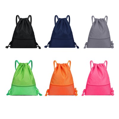 Oxford Fabric Drawstring Backpack